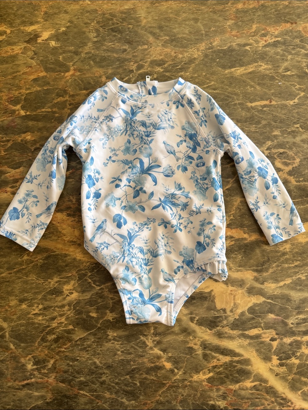 Edgehill Collection Floral One-Piece Swimsuit - 12/18